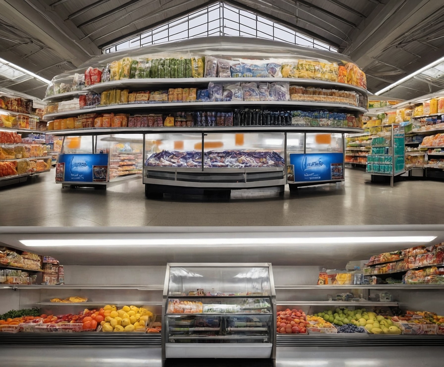 Transporte eficiente de alimentos a supermercados
